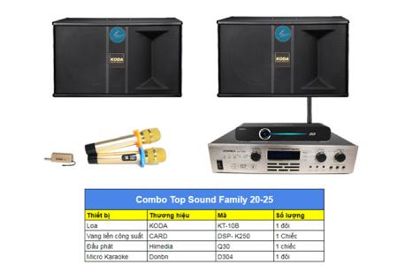 Dàn karaoke gia đình TOPSOUND 20-25 sử dụng công nghệ mới