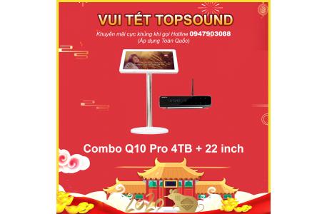 Combo Q10 Pro 4TB kèm màn 22 inch cường lực