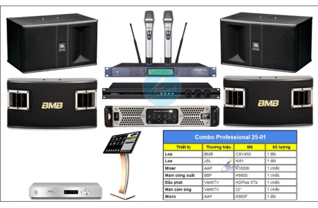 Dàn karaoke kinh doanh Professional 25-01