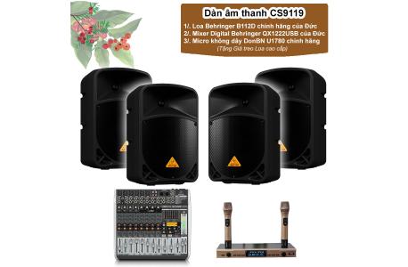 Dàn âm thanh CS9119 cho quán cafe acoustic dưới 100m2