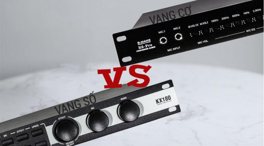 So sánh khác biệt giữa vang cơ và vang số karaoke