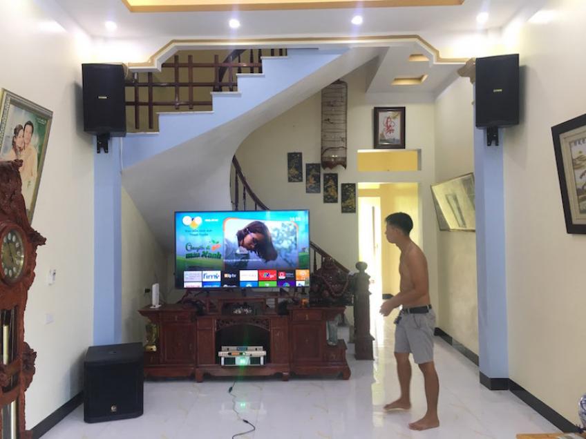 Topsound cung cấp và lắp đặt dàn karaoke cho anh Mạnh ở Phú Xuyên