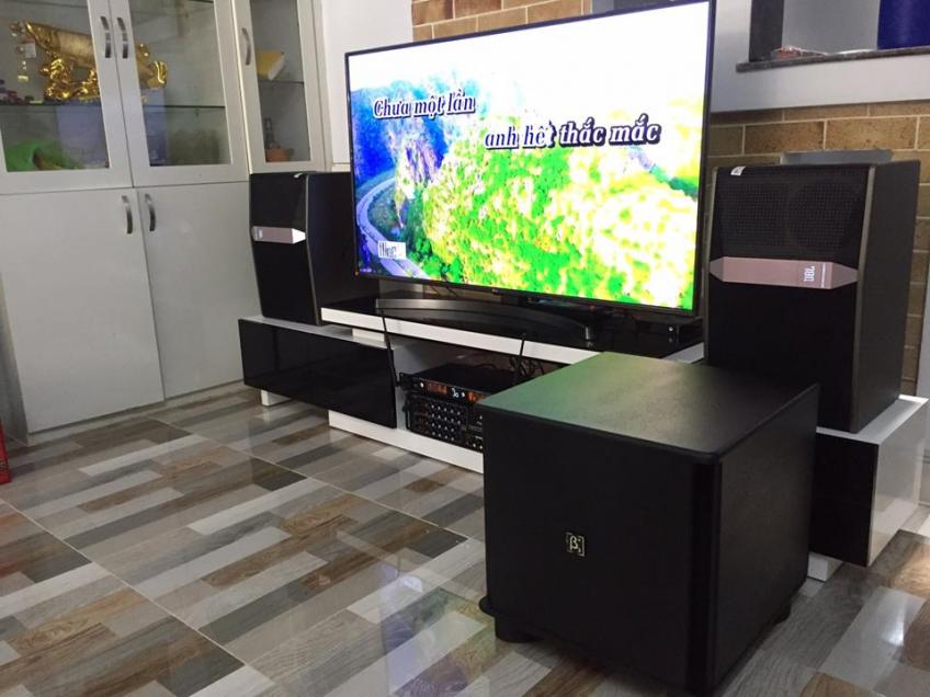 Lắp đặt dàn karaoke gia đình chính hãng của anh Nhã Tân Phú