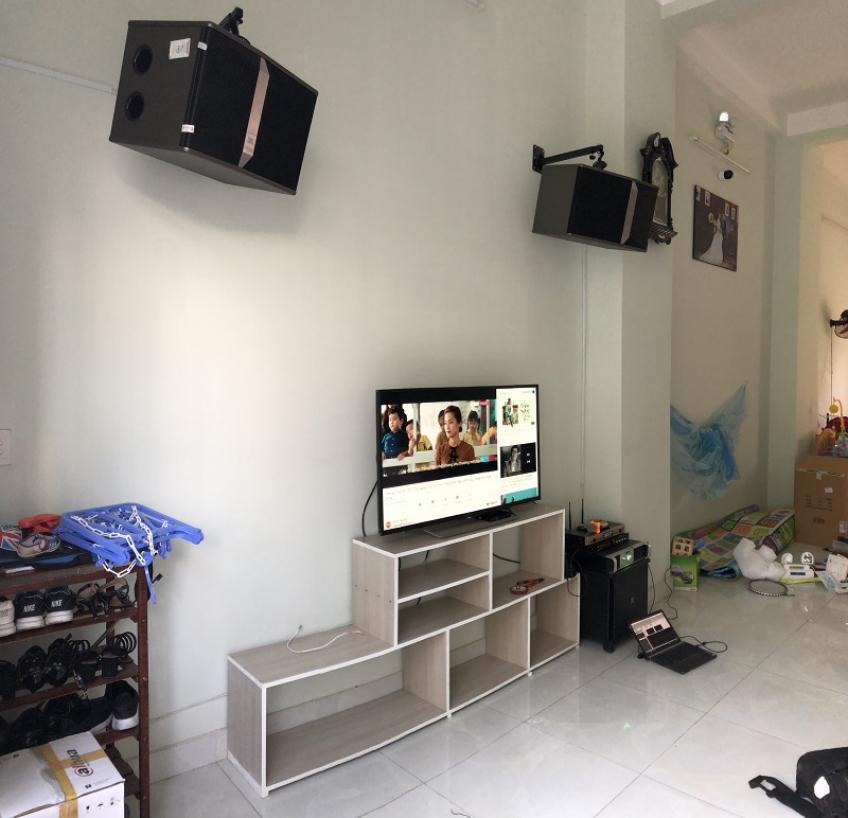 Lắp đặt trọn bộ JBL Ki512 cho anh Quân ở Nhà Bè