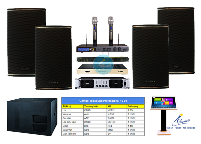 Dàn karaoke chuyên nghiệp 40m2