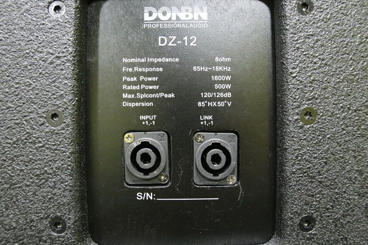 Thông số mặt sau loa full donbn df12
