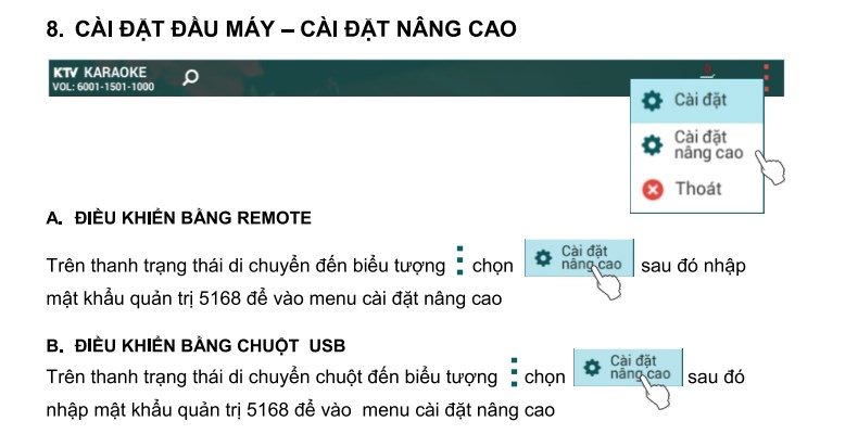 Đầu karaoke acnos sb801